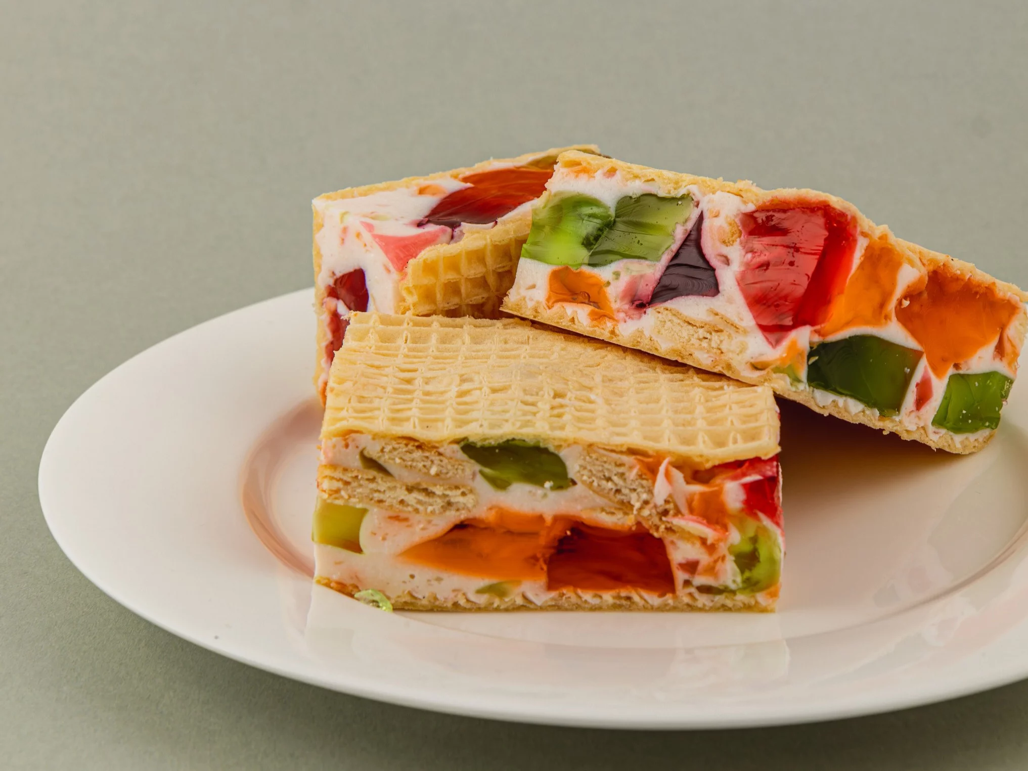 Wafelki z galaretką