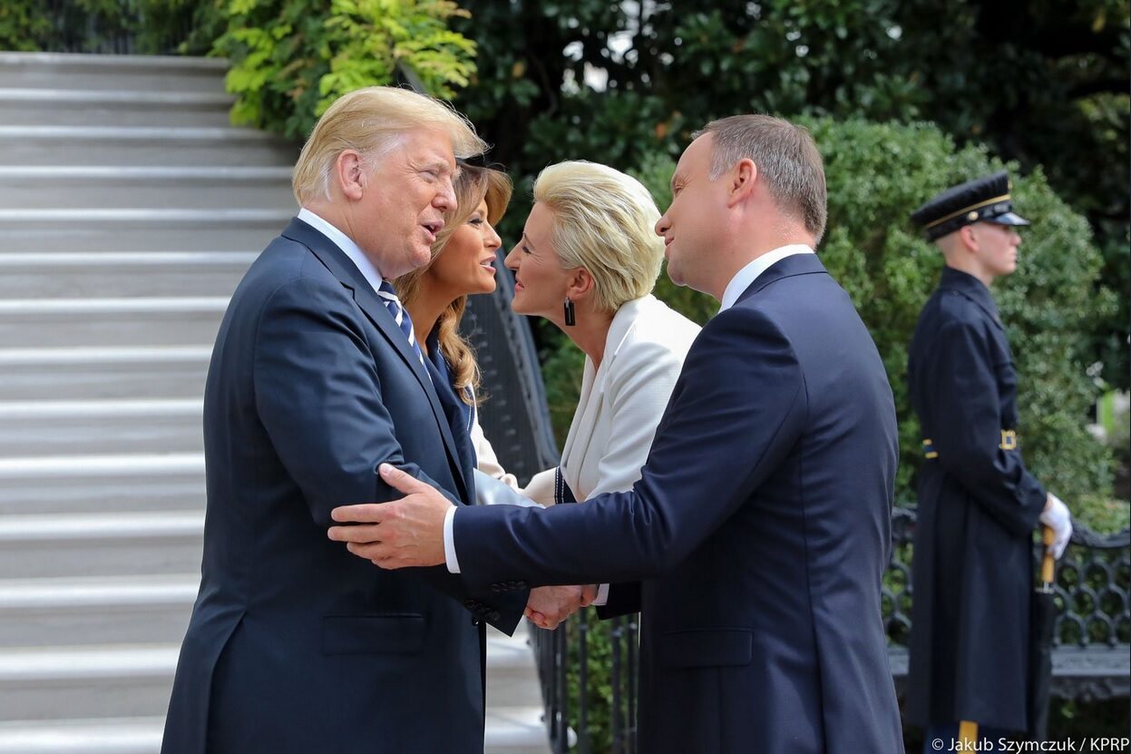 Donald Trump, Andrzej Duda, Agata Kornhauser-Duda, Melania Trump