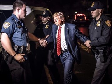 Donald Trump aresztowany, zdjęcie stworzone przez AI