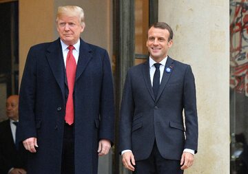 Donald Trump, Emmanuel Macron