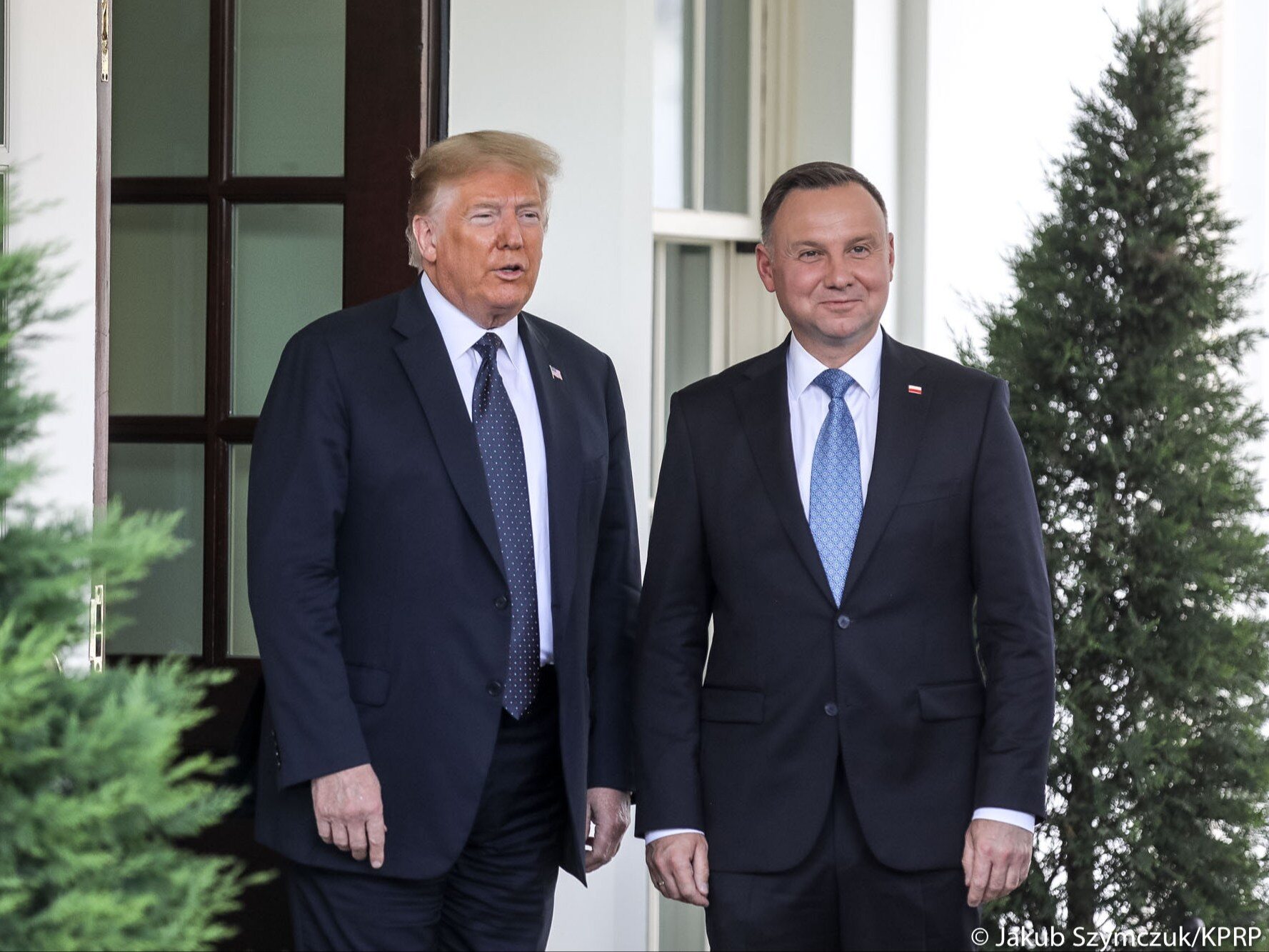 Donald Trump i Andrzej Duda w 2020 roku