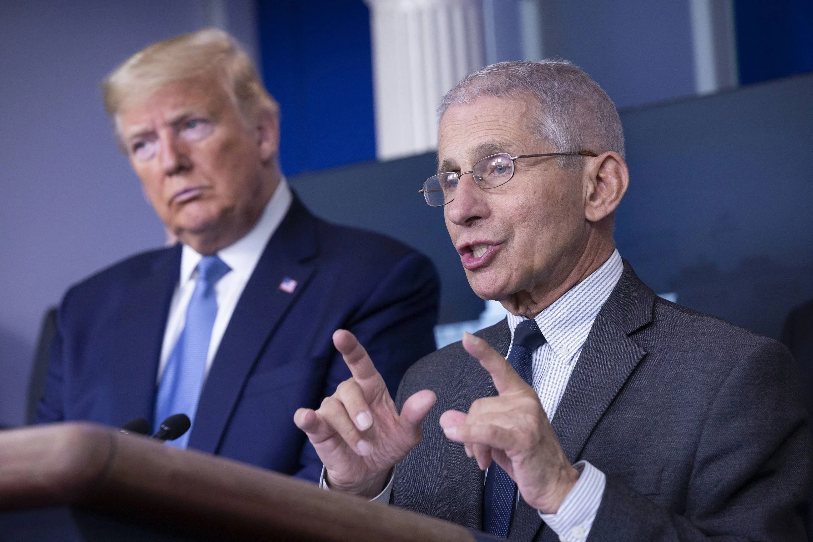 Donald Trump i dr Anthony Fauci