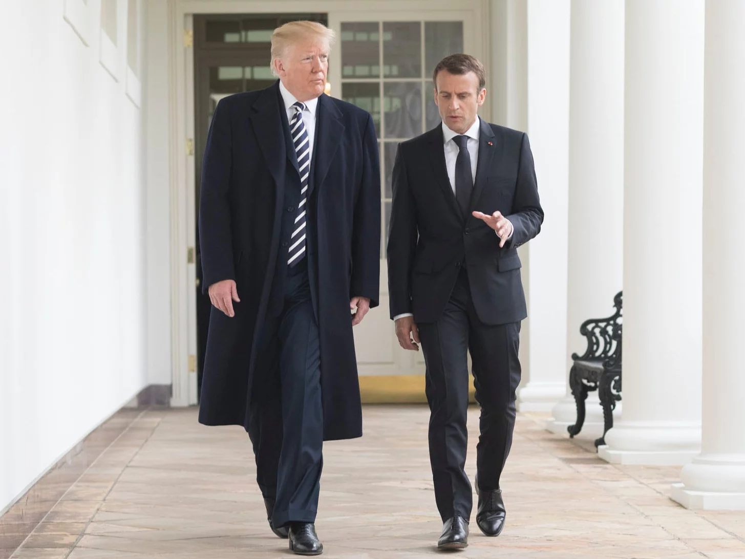 Donald Trump i Emmanuel Macron