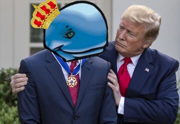 Donald Trump pisze o „księciu wielorybów”. Internauci odpowiedzieli memami