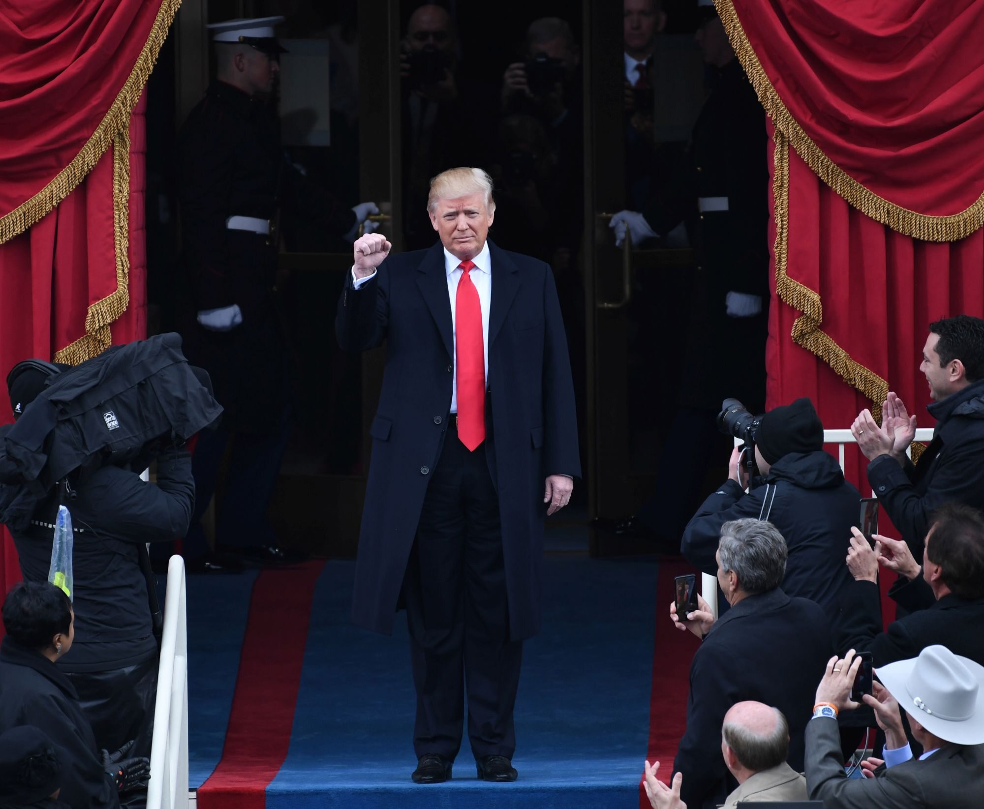 Donald Trump podczas inauguracji