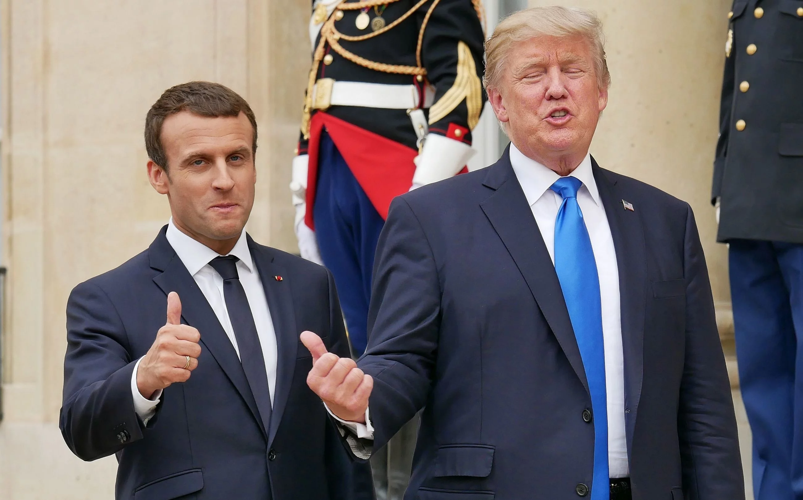 Donald Trump i Emmanuel Macron