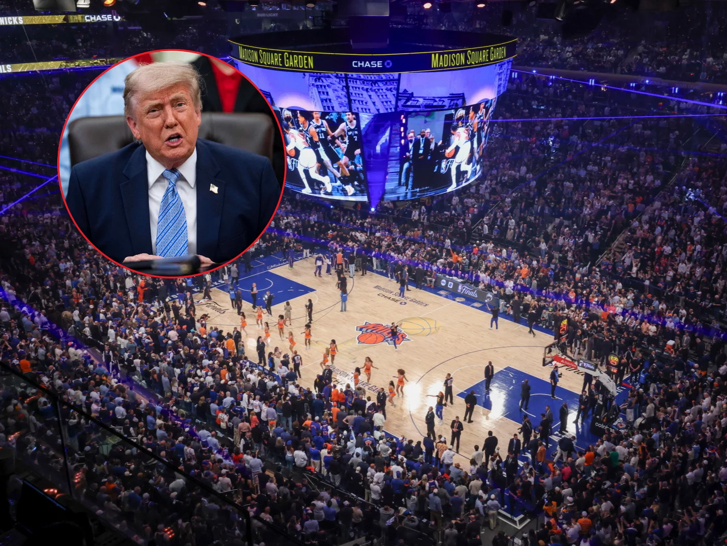 Takiego przywitania Trump się nie spodziewał. Kibice nie mieli litości