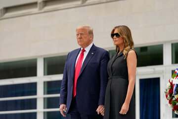 Donald Trump z żoną Melanią