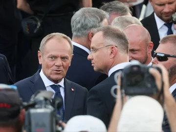 Donald Tusk i Andrzej Duda