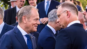 Donald Tusk i Andrzej Duda