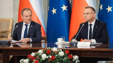 Donald Tusk i Andrzej Duda