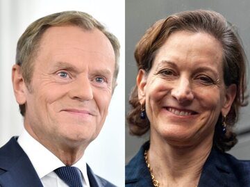 Donald Tusk i Anne Applebaum