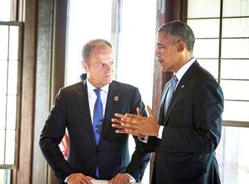 Donald Tusk i Barack Obama na szczycie G7