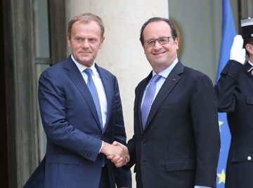 Donald Tusk i Francois Hollande