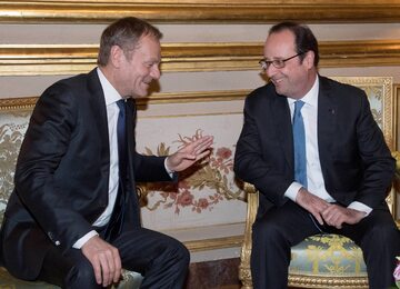 Donald Tusk i Francois Hollande