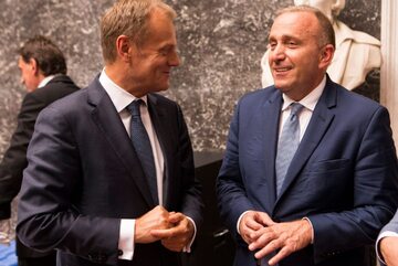 Donald Tusk i Grzegorz Schetyna