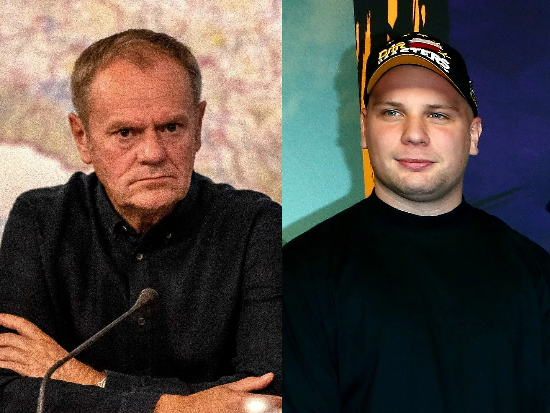 Donald Tusk i Kamil Labudda