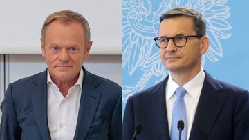 Donald Tusk i Mateusz Morawiecki