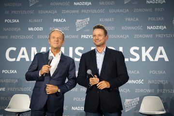 Donald Tusk i Rafał Trzaskowski