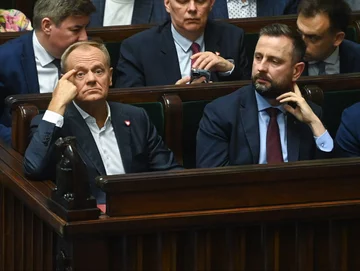 Donald Tusk i Władysław Kosiniak-Kamysz w Sejmie