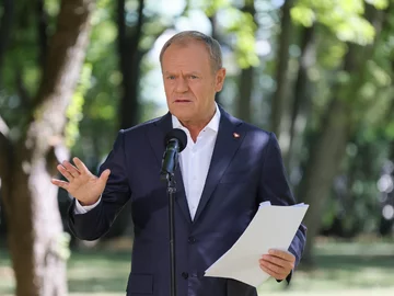 Donald Tusk na konferencji prasowej