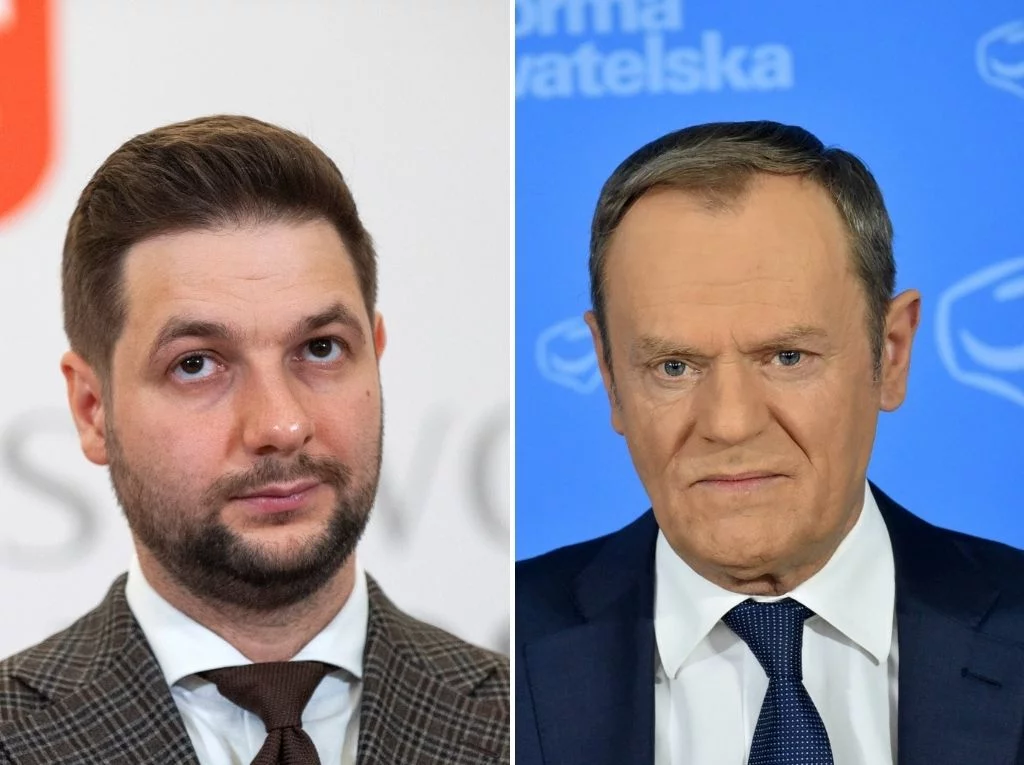 Patryk Jaki i Donald Tusk