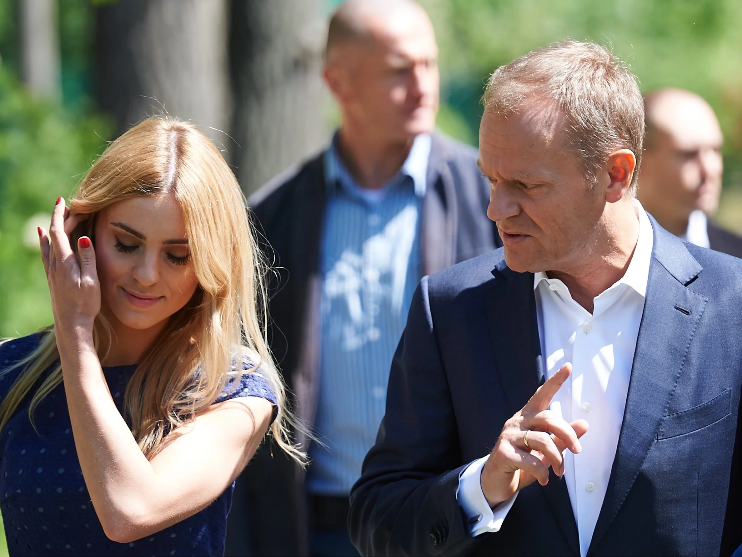 Kasia Tusk i Donald Tusk