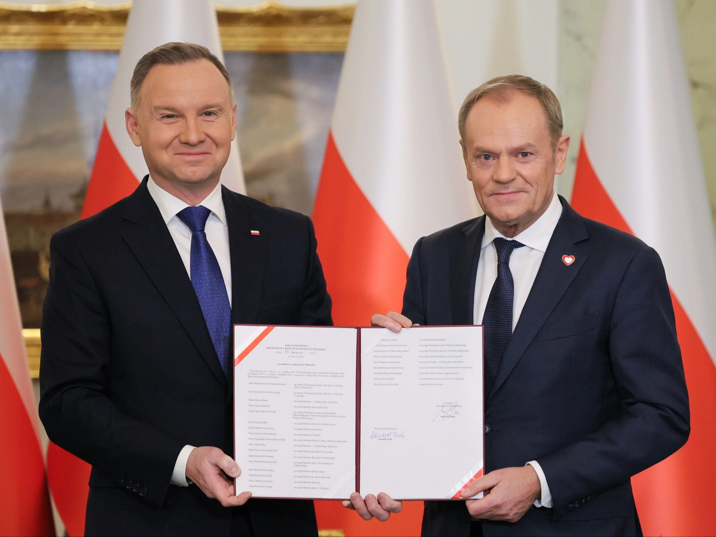 Andrzej Duda i Donald Tusk