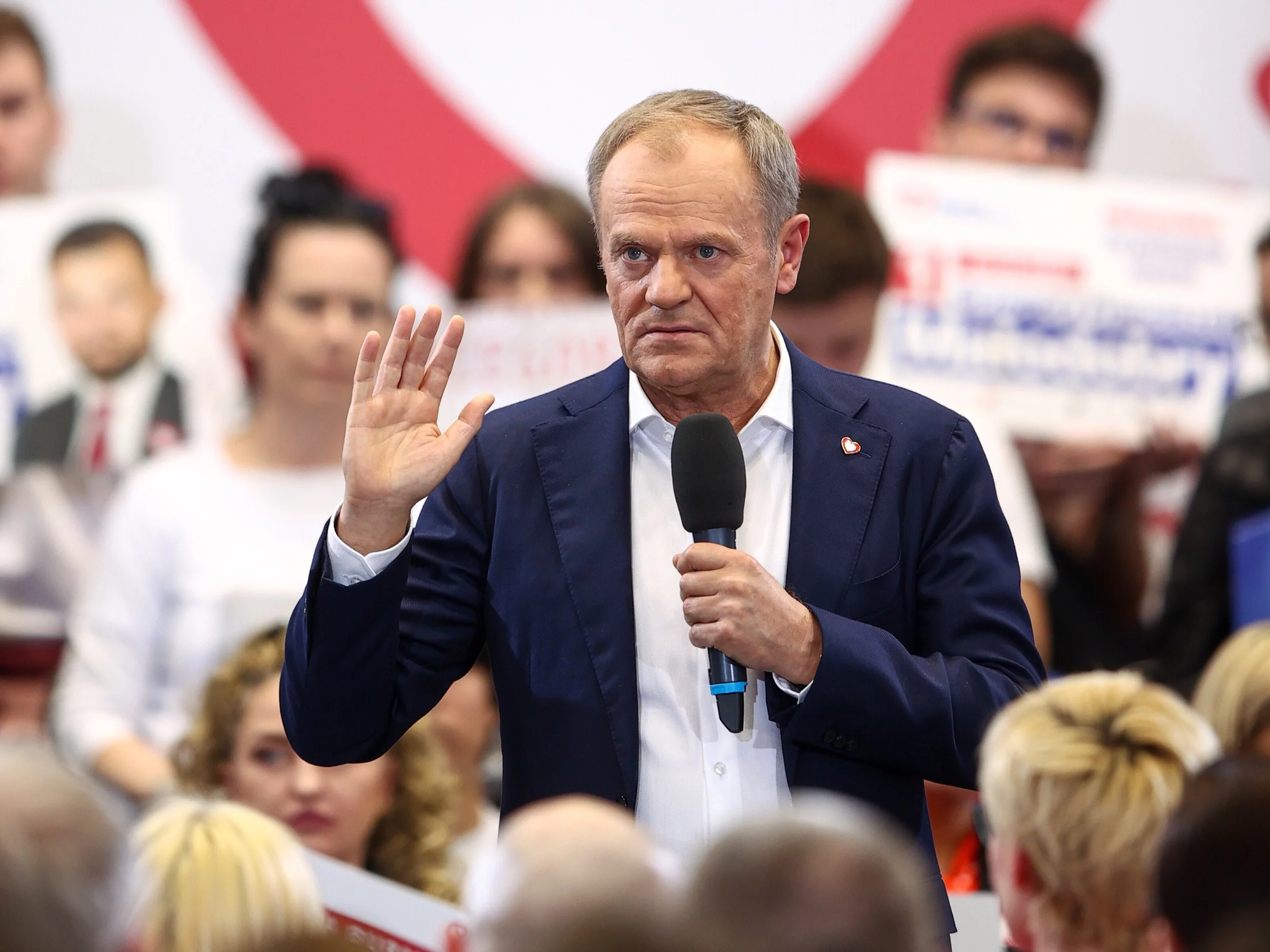 Premier Donald Tusk na spotkaniu otwartym w Krakowie