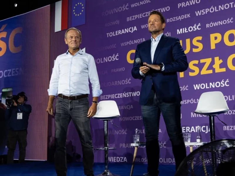 Donald Tusk i Rafał Trzaskowski