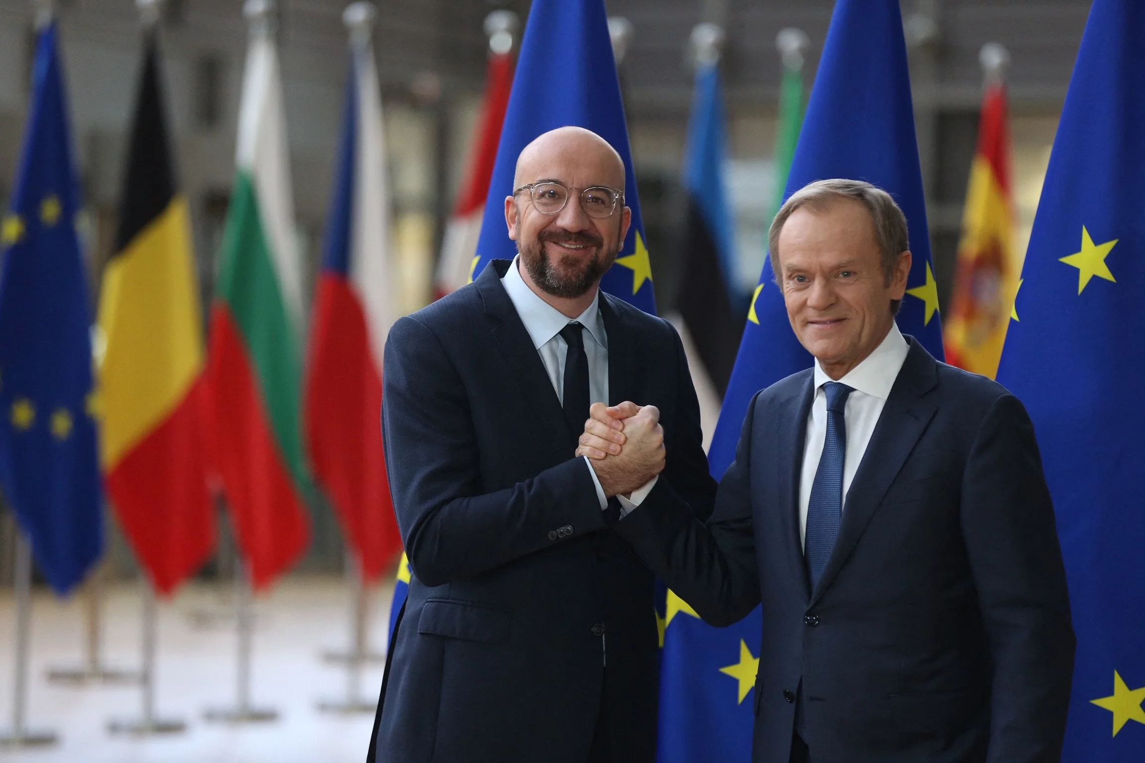 Donald Tusk i Charles Michel