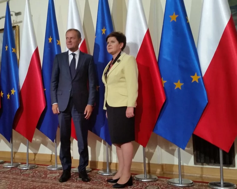 Donald Tusk i Beata Szydło