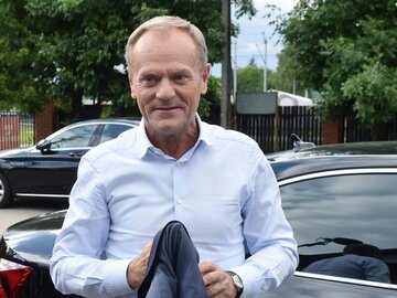 Donald Tusk, szef PO