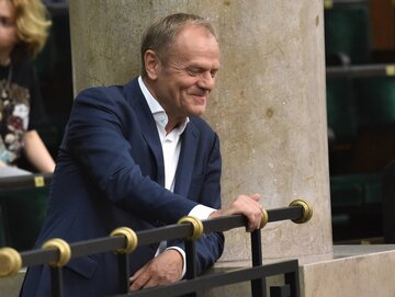 Donald Tusk w Sejmie podczas głosowania nad ustawą ws. komisji