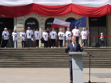 Donald Tusk w Święto Trzeciego Maja w Poznaniu