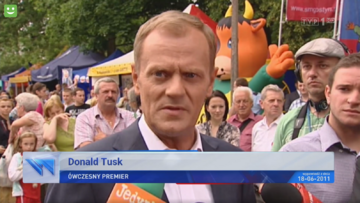Donald Tusk w „Wiadomościach” TVP