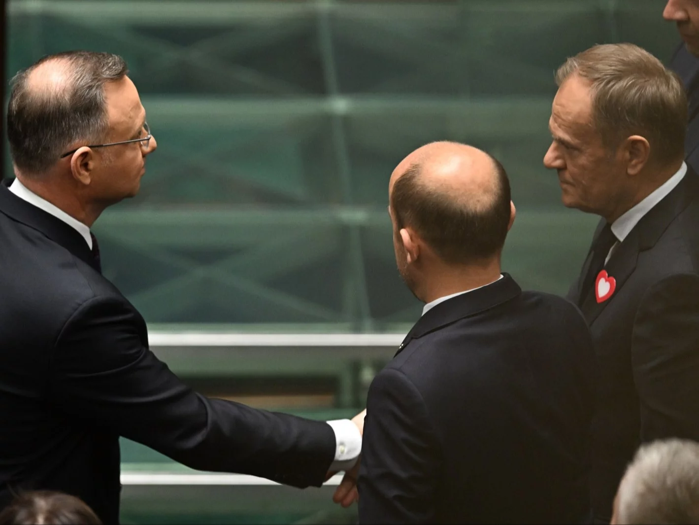 Andrzej Duda, Borys Budka i Donald Tusk