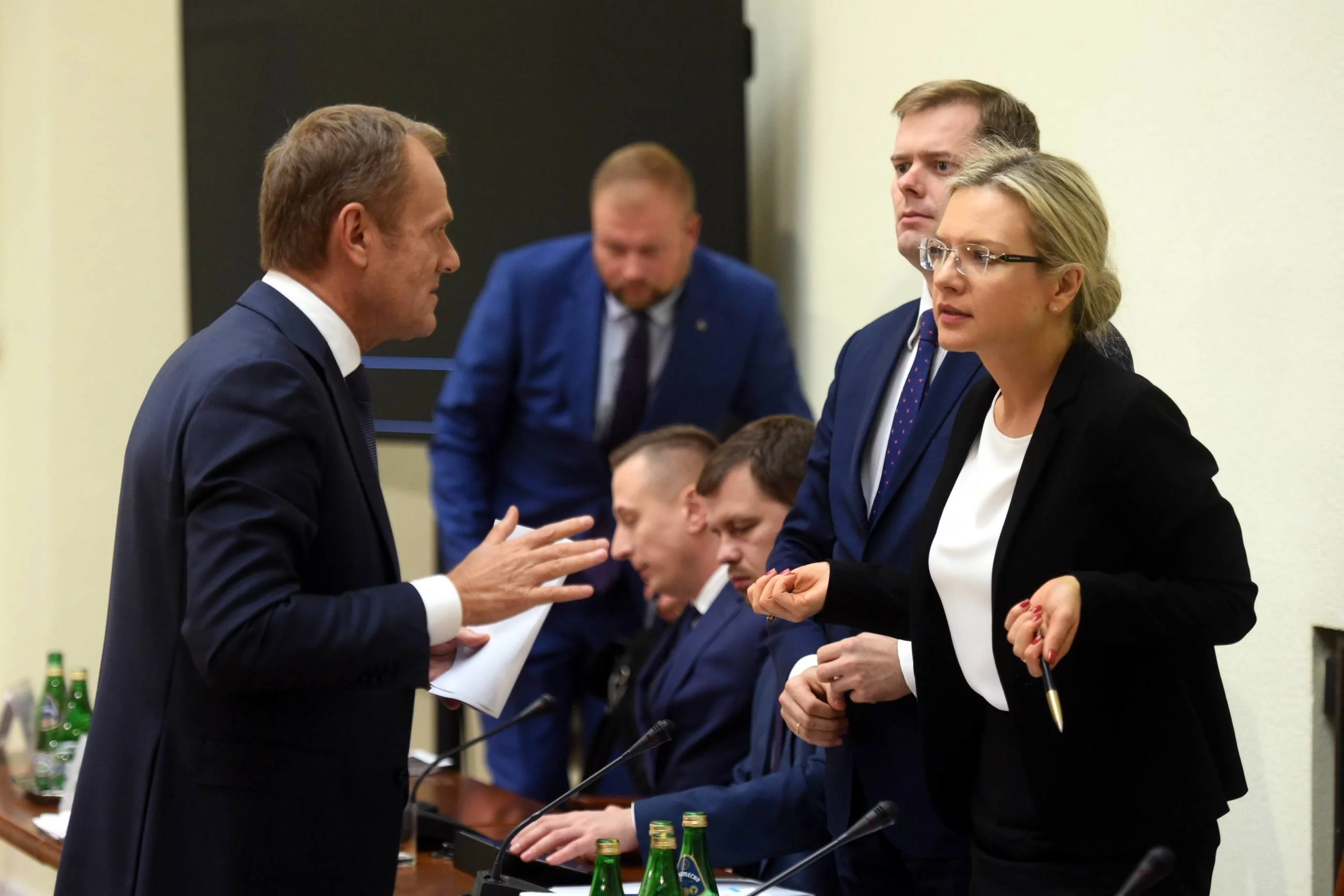 Donald Tusk i Małgorzata Wassermann