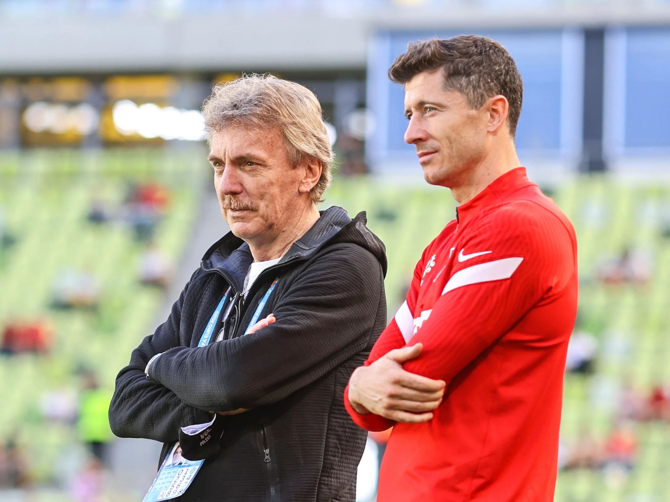 Zbigniew Boniek i Robert Lewandowski