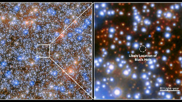 Dowody Hubble'a na istnienie kandydata na czarną dziurę o średniej masie w Omega Centauri