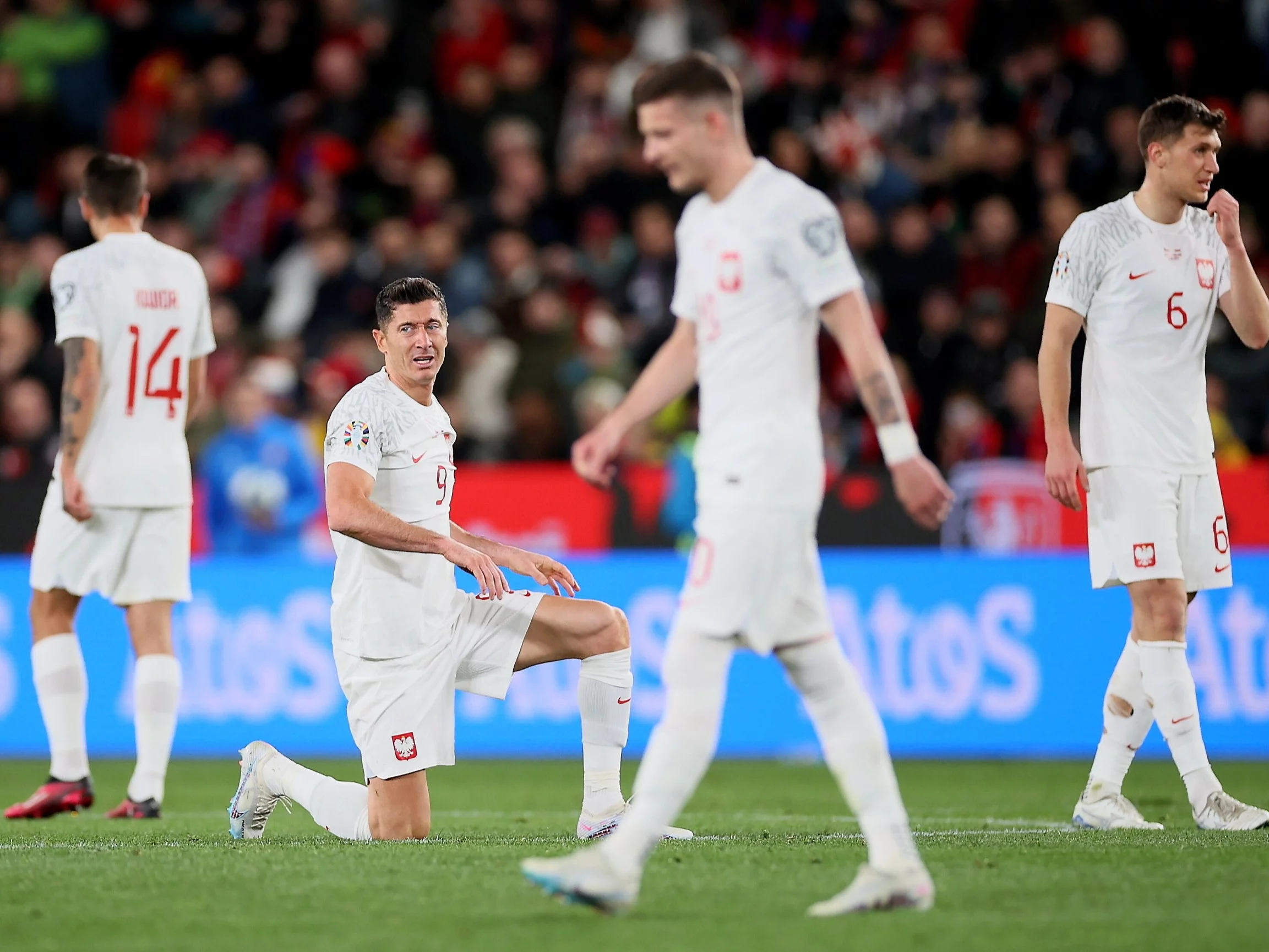 Jakub Kiwior, Robert Lewandowski, Sebastian Szymański, Krystian Bielik