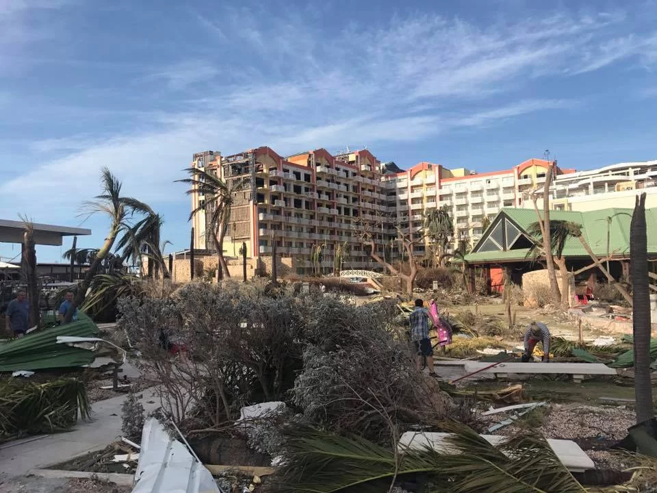 Zniszczenia na St. Maarten