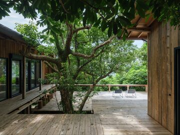 Drewniany domek, w którym żyje się w zgodzie z naturą, projekt Tsukasa Ono z Tono Inc