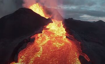 Dron wpadł do wulkanu na Islandii