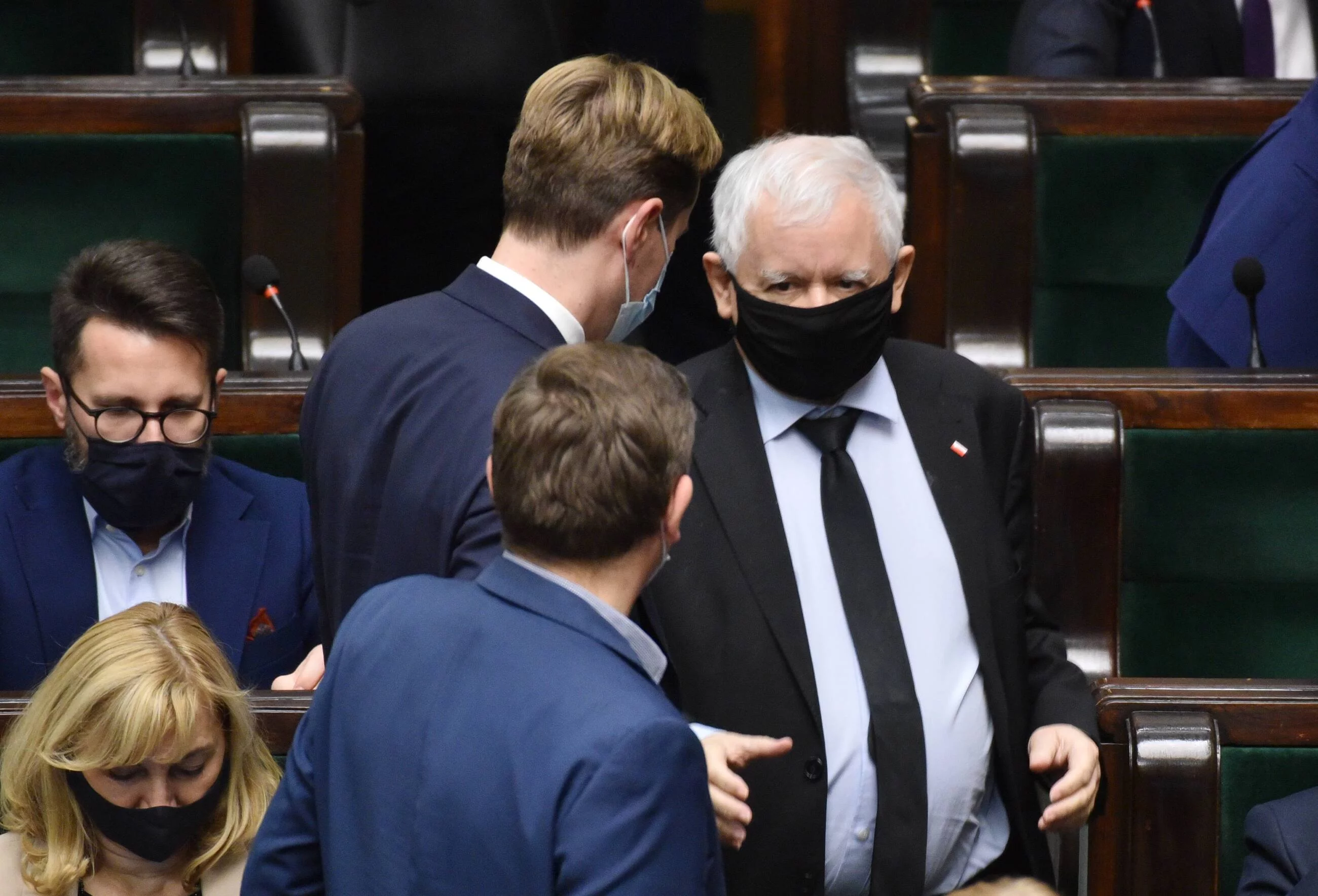 Prezes PiS Jarosław Kaczyński w Sejmie