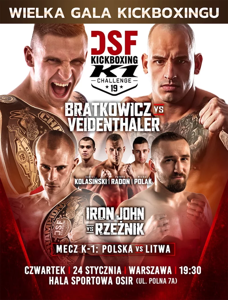 DSF Kickboxing Challange 19: 24 stycznia Warszawa
