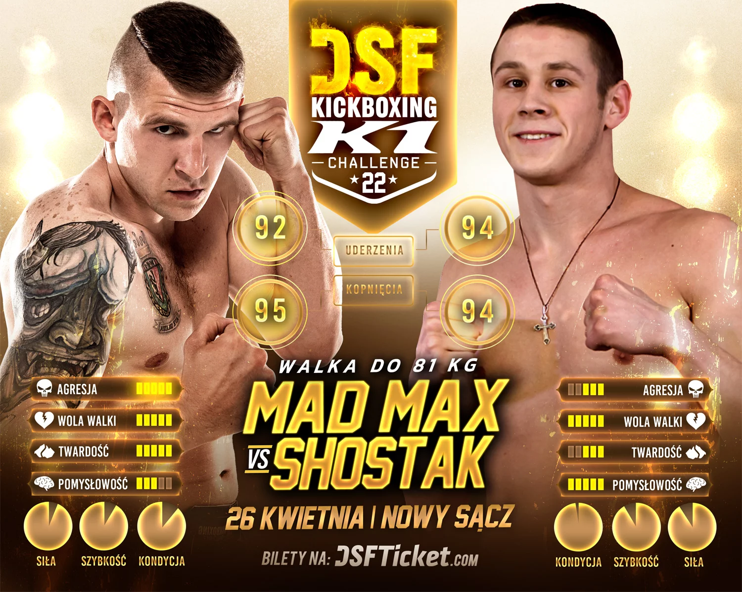 DSF Kickboxing Challenge 22 Nowy Sącz