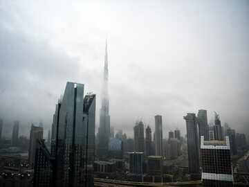 Dubaj podczas deszczu/zdjęcie poglądowe