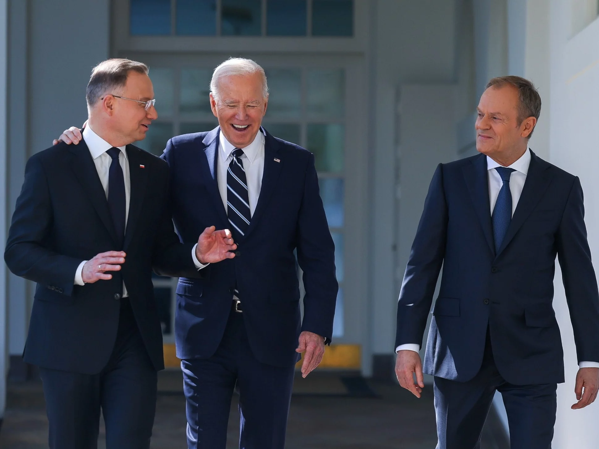 Andrzej Duda, Joe Biden i Donald Tusk