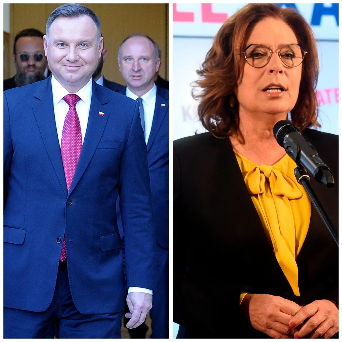 Andrzej Duda i Małgorzata Kidawa-Błońska